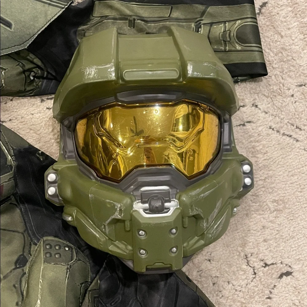 HALO Green and Black Sci-Fi Costume Suit
